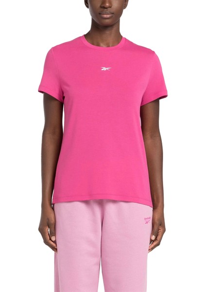 Id Traın Supremıum Tee Fuşya Kadın Kısa Kol T-Shirt