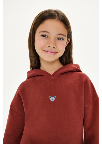 Koala Supersoft Çocuk Cepli Hoodie - Kiremit fiyatları