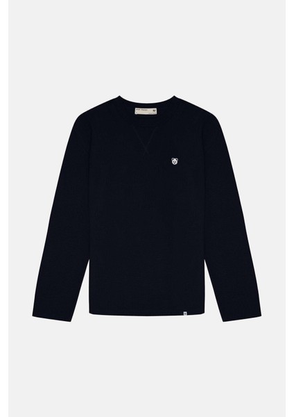 Panda Waffle Sweatshirt - Lacivert