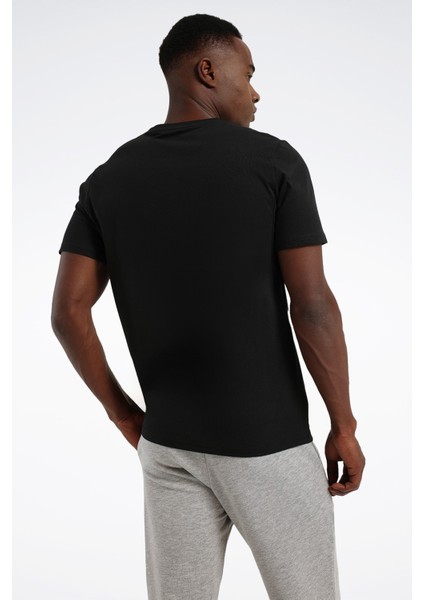Athlete Tee 2.0 Rbk-Endur Siyah Erkek Kısa Kol T-Shirt
