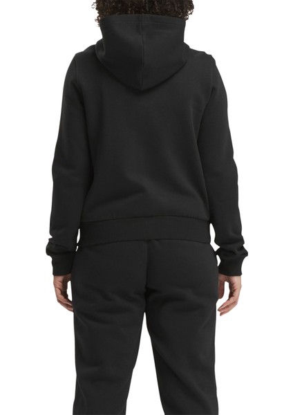 Rı Sl Fleece Fz Siyah Kadın Eşofman Üstü