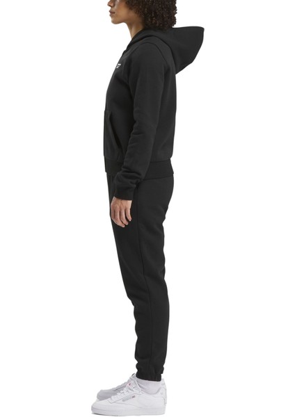 Rı Sl Fleece Fz Siyah Kadın Eşofman Üstü