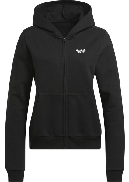 Rı Sl Fleece Fz Siyah Kadın Eşofman Üstü