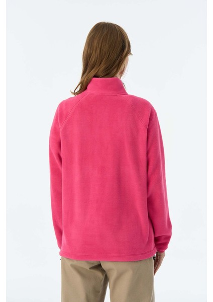 Kızıl Tilki Half-Zip Polar - Fuşya modelleri
