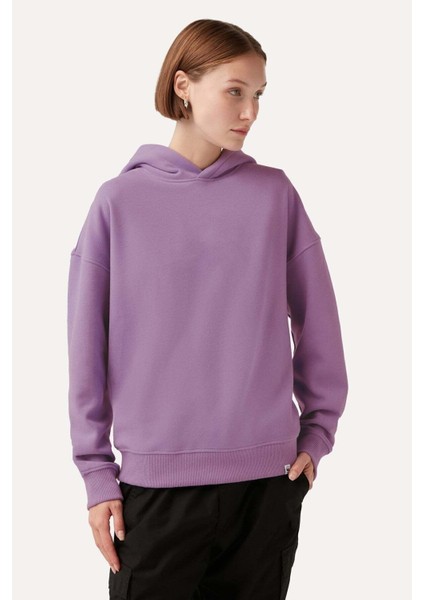Basic Supersoft Hoodie - Leylak modelleri