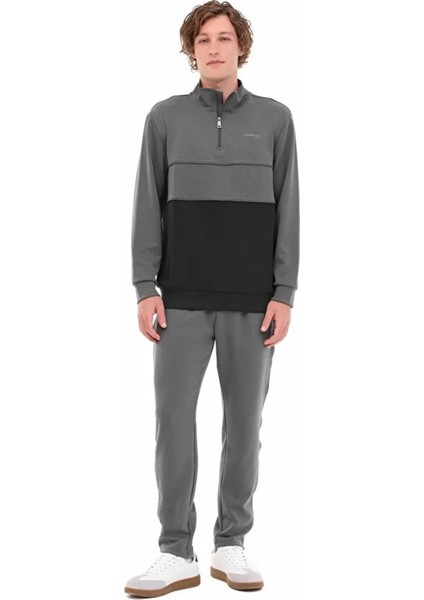 Luka 16ITL815 Yarim Fermuarli Erkek Sweat - Antrasit Siyah fiyatları