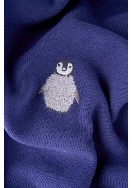 Yavru Imparator Penguen Supersoft Full Zip Hoodie - Mor fiyatları