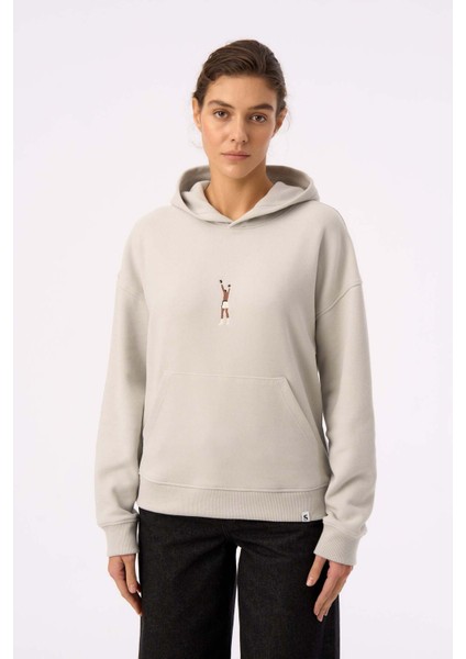 The Greatest Supersoft Cepli Hoodie - Açık Gri fırsatları