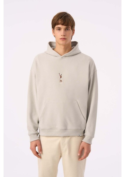 The Greatest Supersoft Cepli Hoodie - Açık Gri indirimleri