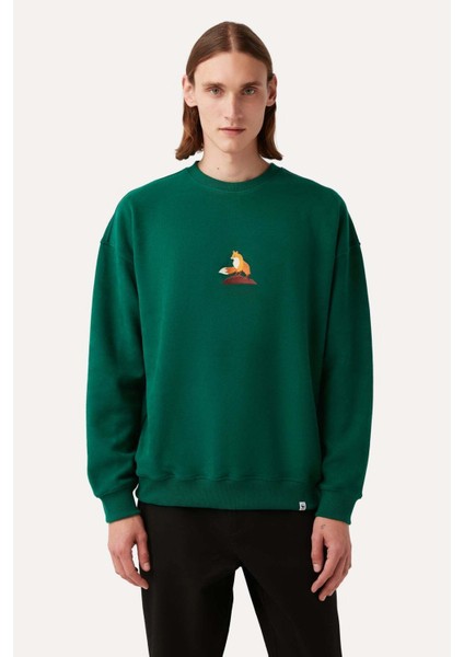 Kızıl Tilki Supersoft Sweatshirt - Nefti Yeşil