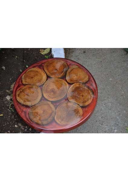 Wood Askania Epoksi Dut Ahşap Sehpa / Sunum Tahtası fiyatları