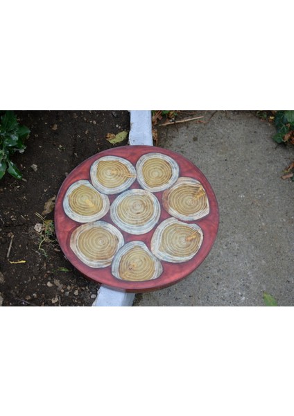 Wood Askania Epoksi Dut Ahşap Sehpa / Sunum Tahtası fırsatları