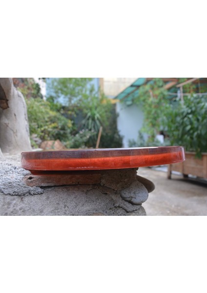 Wood Askania Epoksi Dut Ahşap Sehpa / Sunum Tahtası