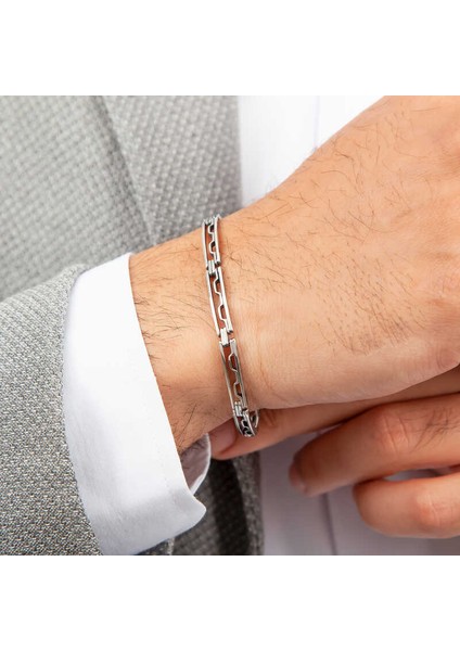 925 Ayar Gümüş Oksitli Erkek Bileklik fiyatları