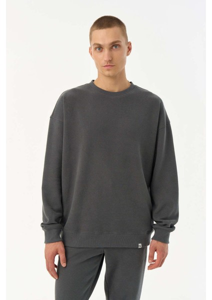Basic Supersoft Sweatshirt - Antrasit modelleri
