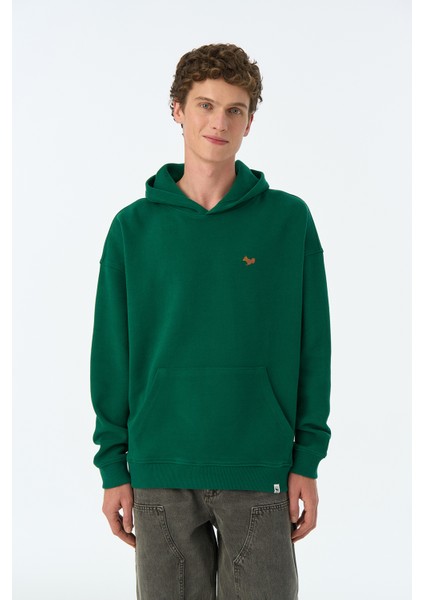 Sincap Supersoft Cepli Hoodie - Nefti Yeşil