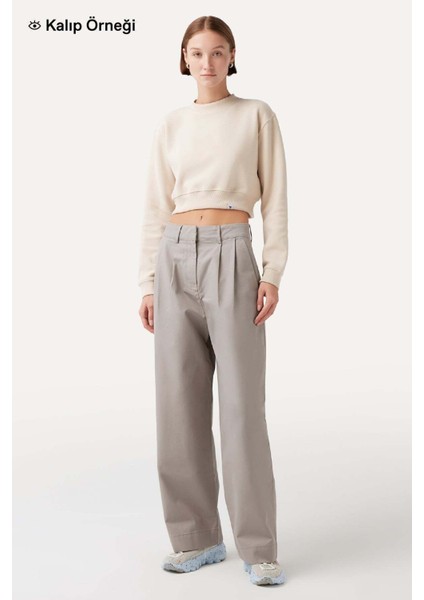 Giant Panda Super Soft Crop Sweatshirt - Siyah fırsatları