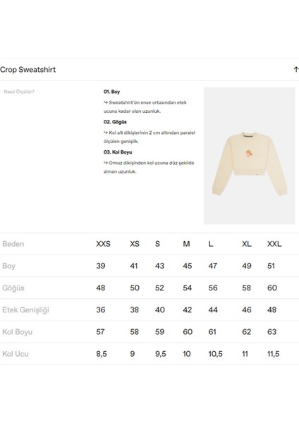 Giant Panda Super Soft Crop Sweatshirt - Siyah indirimleri