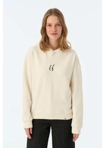 Imparator Penguen Supersoft Hoodie - Ekru