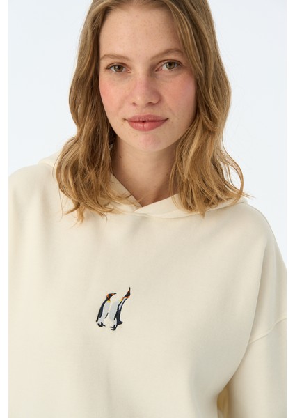 Imparator Penguen Supersoft Hoodie - Ekru fiyatları
