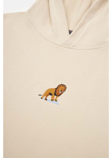 Aslan Super Soft Hoodie - Perşömen Bej fiyatları