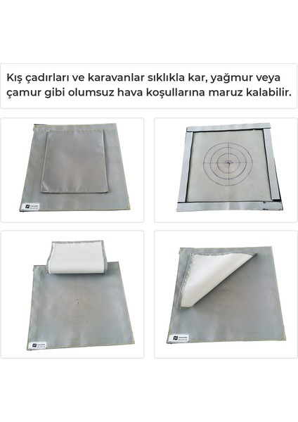 Kamp Çadırı Soba Baca Çıkışı 30C30CM fırsatları