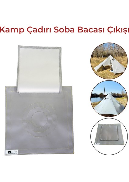 Kamp Çadırı Soba Baca Çıkışı 30C30CM fiyatları