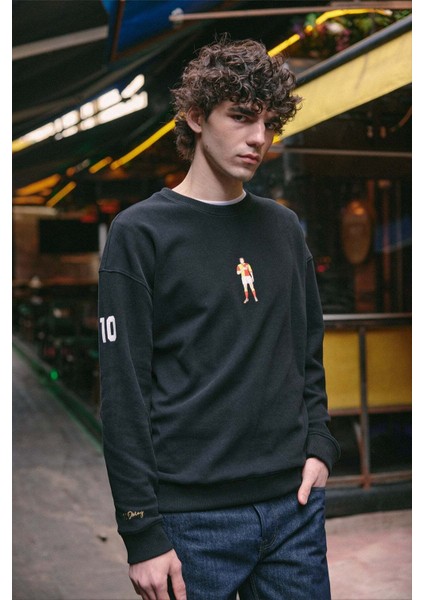 Metin Oktay Supersoft Sweatshirt - Siyah modelleri