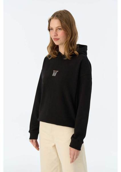 Hoop Supersoft Hoodie - Siyah modelleri