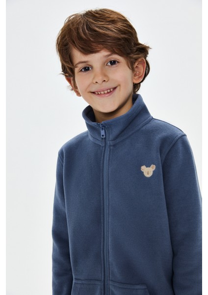 Koala Supersoft Full-Zip Çocuk Sweatshirt - Flint Mavi