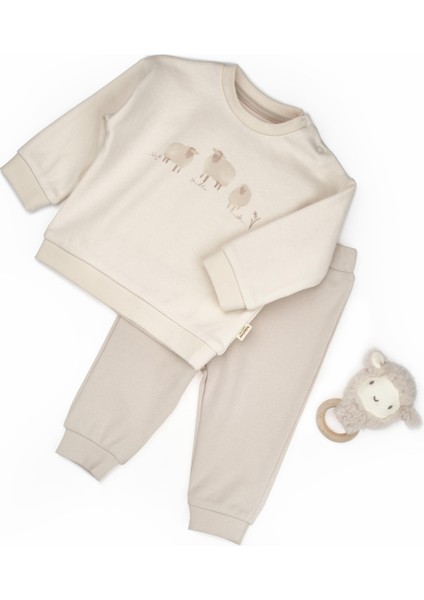 Bebek Alt Üst Takım %100 Organik Pamuk , Bebek - Yenidoğan- CSY8184