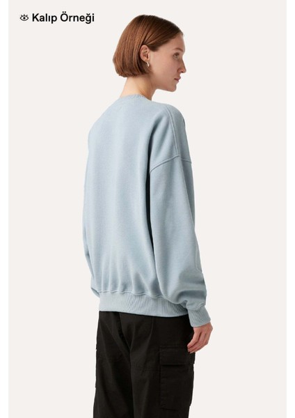 Yavru Imparator Penguen Super Soft Oversize Sweatshirt - Mor indirimleri