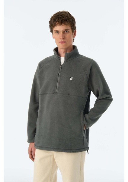 Panda Half-Zip Polar - Antrasit