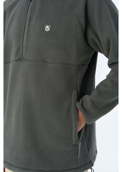 Panda Half-Zip Polar - Antrasit fiyatları