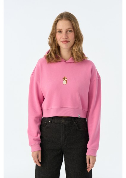 Sincap Super Soft Crop Hoodie - Lila