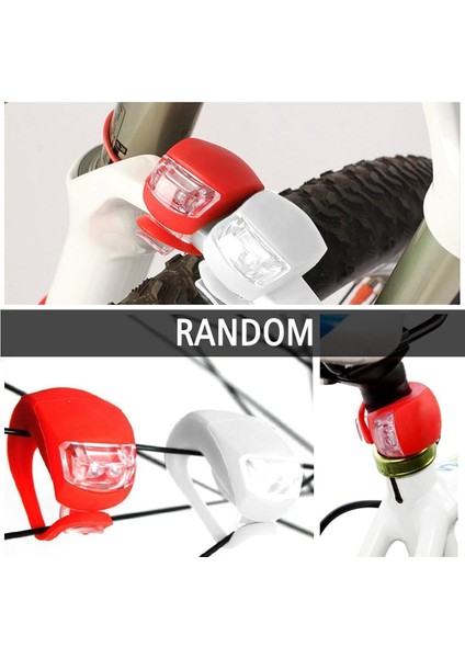 LED Işıklı 3 Fonksiyonlu Bisiklet Scooter Ön Işık Flaşör Seti (Kırmızı-Beyaz)-Su Geçirmez-Çakar Seti modelleri