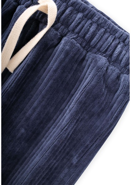 Fitilli Kadife Jogger Pantolon 1-10 Yaş Lacivert modelleri
