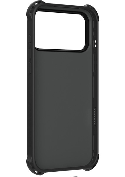iPhone 17 Pro Uyumlu Kılıf M-Safe Şarj Özellikli Youngkit Canvas Serisi Kapak Siyah