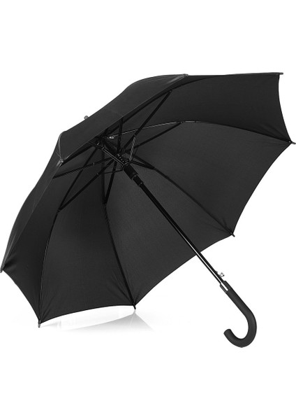 Siyah (8 + Çift) Telli Kırılmaz Baston Şemsiye
