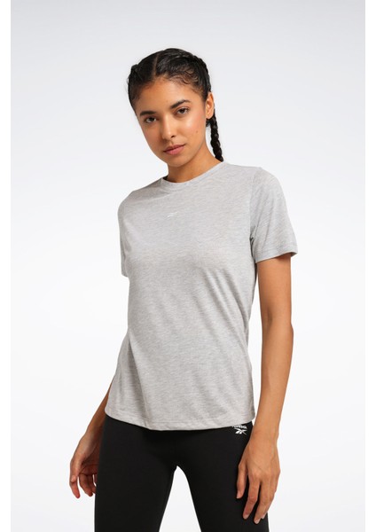 Id Traın Supremıum Tee Gri Kadın Kısa Kol T-Shirt