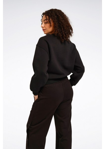 Ov Crew Siyah Kadın Sweatshirt