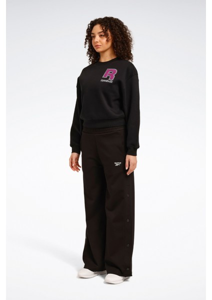 Ov Crew Siyah Kadın Sweatshirt