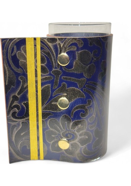 Boe Large Deri Kaplama Cam Vazo modelleri