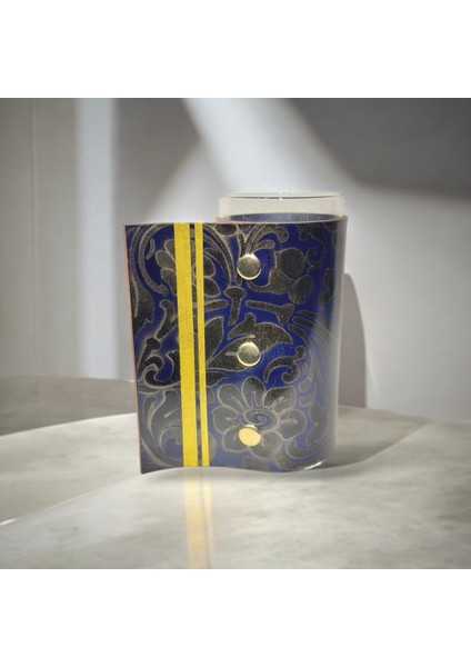 Boe Large Deri Kaplama Cam Vazo fırsatları