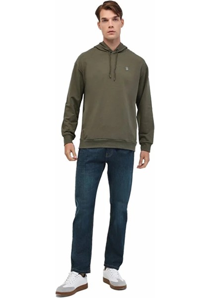 SN73 Hoodie Kapsonlu Erkek Sweat - Haki fiyatları