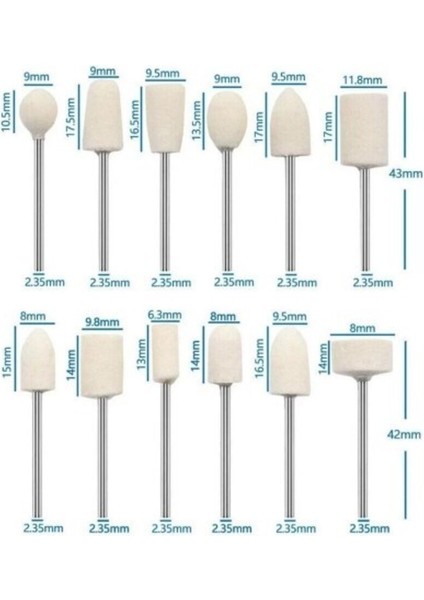 Takı ve Tırnak Parlatma Seti, 12 Parça Keçe ve Törpü Ucu Içerir fırsatları