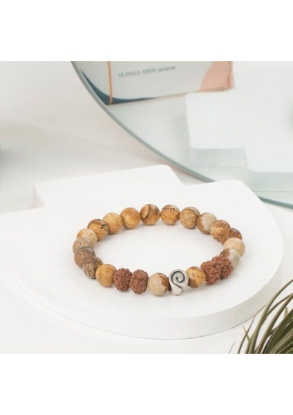 Unisex Jasper Monkay Doğal Taş Bileklik fiyatları