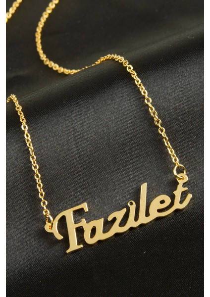 Wizard Fazilet Isimli Kolye -Sarı