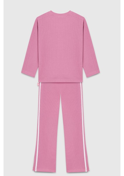 Regular Fit Lastikli Bel Bol Paça Tayt Kız Çocuk Tayt BNTG23310 fırsatları