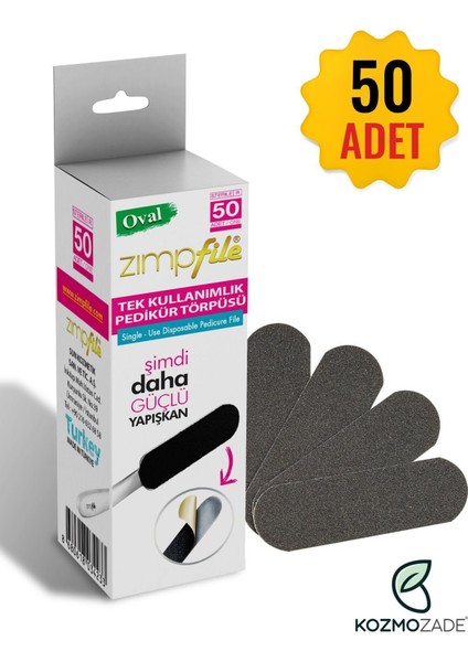 50'li Tek Kullanımlık Pedikür Törpüsü, Pratik ve Hijyenik Ayak Bakımı Sağlar